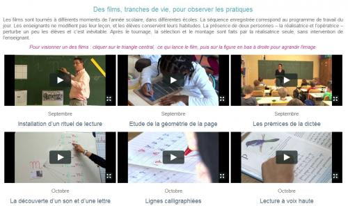 Pratiques pédagogiques (vidéos de classe)