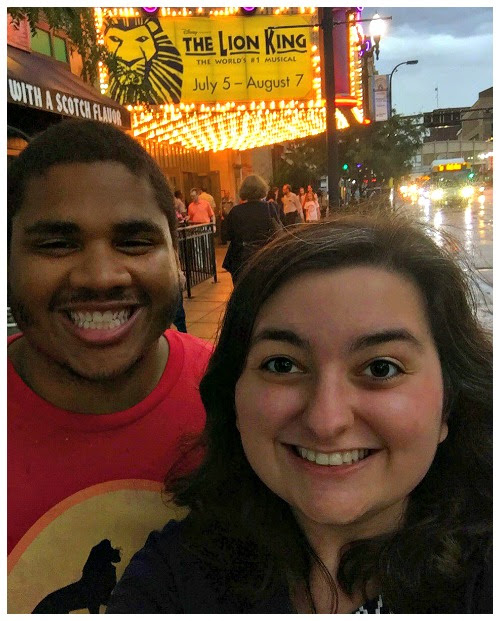 Diamonds in the Library reader Bella and her handsome fiancee, shortly before he proposed with a custom-designed engagement ring.