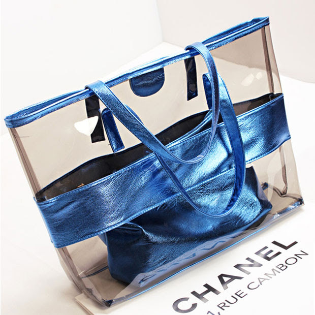 handbag fashion jelly bags transparent gold bag women designer beach