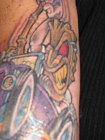 hot rod tattoo designs. New hot rod tiki ink done