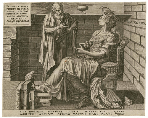 Dialectica -- Vti hominem ratione - Cornelis Cort 1565 (Cock, Floris) (Folger)