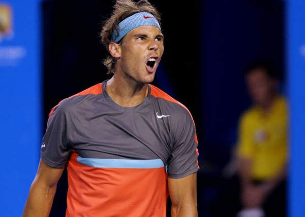 Rafael Nadal e1390562650443 Australian Open Semifinal Rafael Nadal Beats Roger Federer