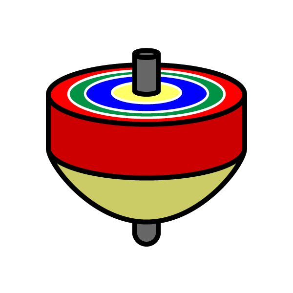 かわいいコマの無料イラスト 商用フリー オイデ43
