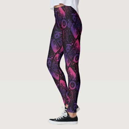 Guardians of the Galaxy | Cassette Tape Unraveled Leggings