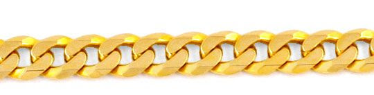 Originalfoto MASSIVE FLACHPANZER-GOLDKETTE, 14K GELBGOLD 1.200€ NEU!