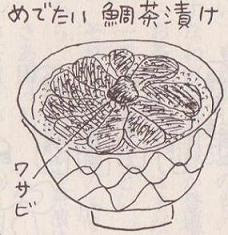 本がないならブログをお読み ホットドックの丸かじり の 一月十四日の鯛茶漬け を再現
