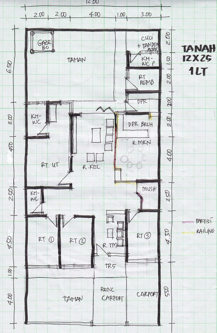 DENAH LEBAR 12 METER Gambar Rumah Idamancom DENAH LEBAR 12 METER Gambar Rumah Idamancom