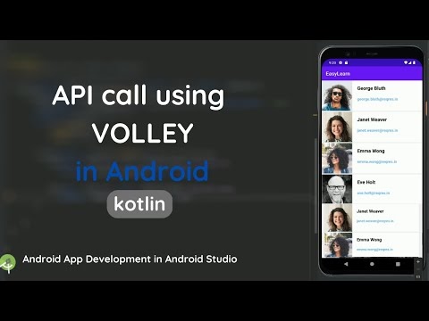 How to make API call in Android Studio | Volley & Recyclerview | Android Development Tutorial