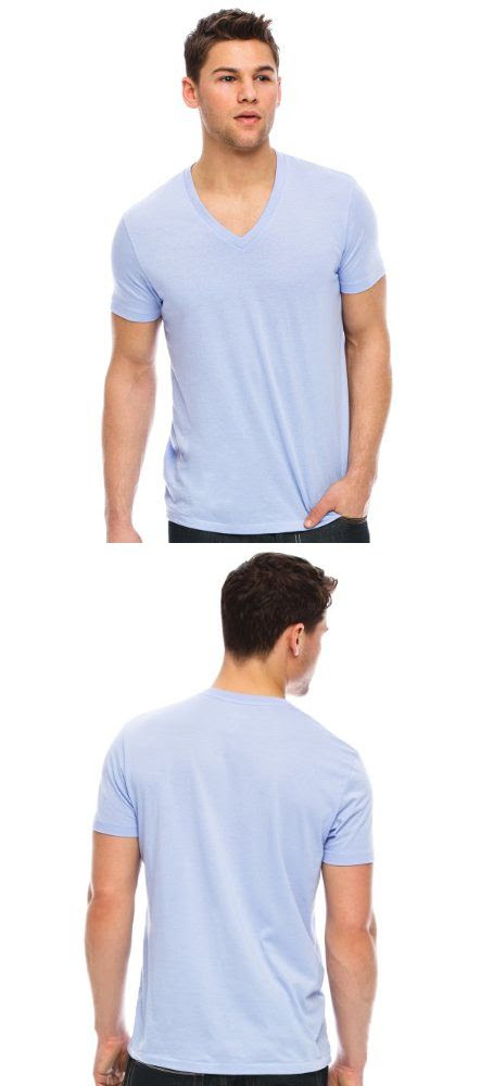 Armani Exchange Mens Pima V-Neck Tee - Armani Exchange Mens Pima V ...