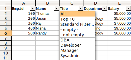 calc data filter
