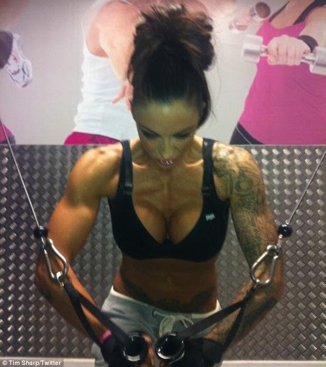 Working it: Jodie says she has never felt better than she does now after working to get into shape