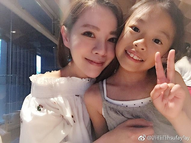 Fayfay Hsu, 40, said she is often mistaken for her daughters' sister when they go out together