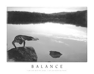 Balance Motivational Yoga Poster