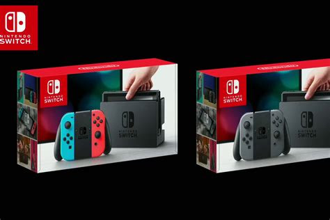 Nintendo switch joy con aufladehalterung inkl. Nintendo Switch comes in two bundles, one with red and