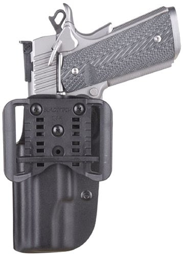 Blade Tech OWB Holster for Springfield XD 40 Shield with Adjustable Sting Ray Loop (Black, 4-Inch) On Sale