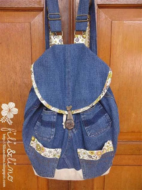 denim backpack sewing tutorial love sew