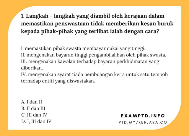 Contoh Soalan PTD Peperiksaan Pegawai Tadbir Diplomatik M41