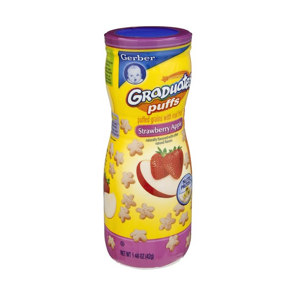 Gerber Graduates Fruit Puffs Strawberry Apple