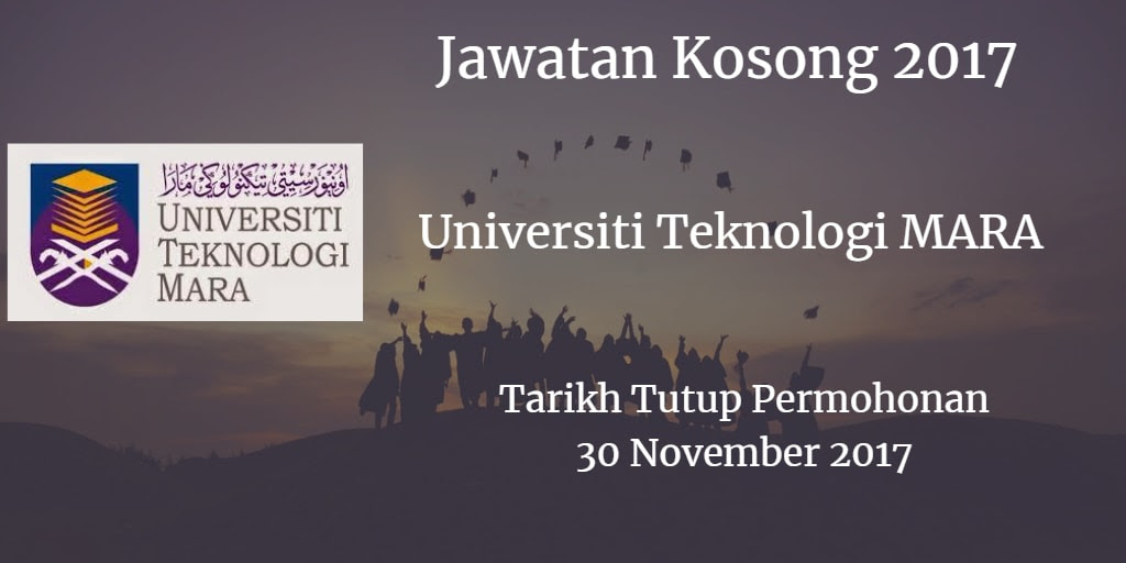 Jawatan Kosong UiTM 30 November 2017