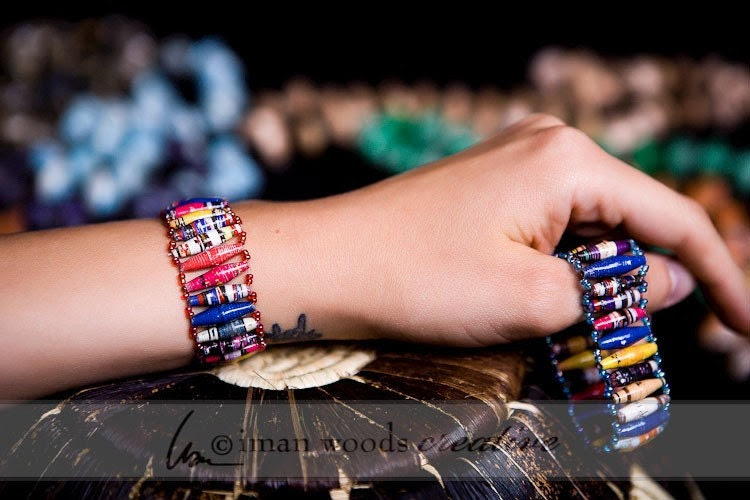 Acholi Bracelet Band, recycled paper
