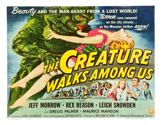 Reynold Brown - The Creature Walks Among Us (Universal International, 1956) half sheet