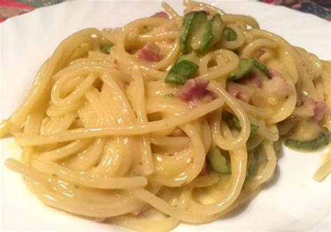 ricetta pasta alla carbonara  zucchine
