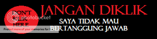Saya tak akan bertanggungjawab!