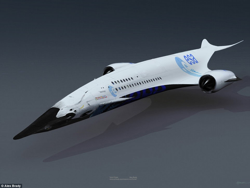 Mr Brady has also given his take on how humans might get into orbit in the future on a variety of space planes