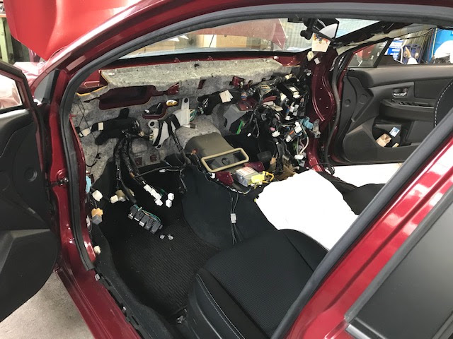スバル インプレッサ バルクヘッドハーネス交換です 株式会社 今尾電機 自動車専門 三重県鈴鹿市