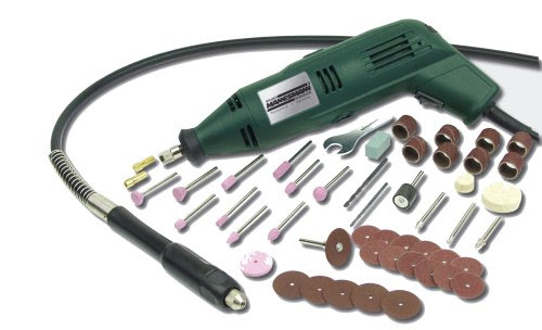  Mannesmann 92577 Set complet perceuse petit modèle 50 pièces Avec flexible 135 W (Import Allemagne)