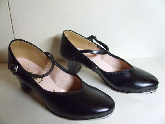 Vintage 1960's Capezio Tap Shoes In Original Box