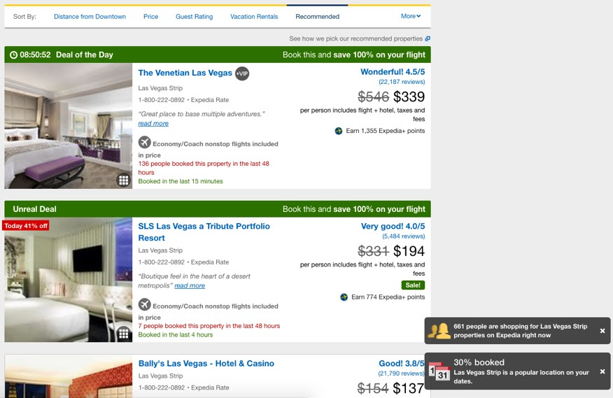 expedia las vegas hotels