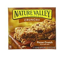 Nature Valley Crunchy Granola Bars, Pecan Crunch, 12-Count Boxes 1.5 Oz Bars