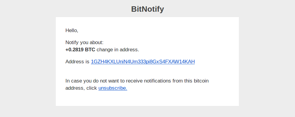 Bitnotify Com Watch Track Any Bitcoin Address Balance Get - 