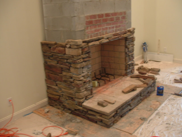 Drystack Stone Fireplace | markitude