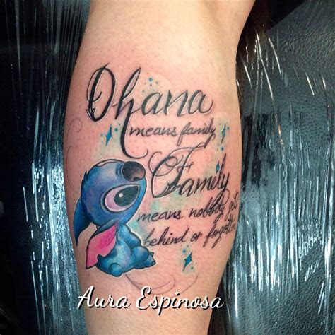 ohana means family   buena fortuna  tattoo