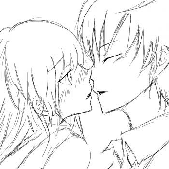 月と氷 詩 Kiss 言葉失う境界線上