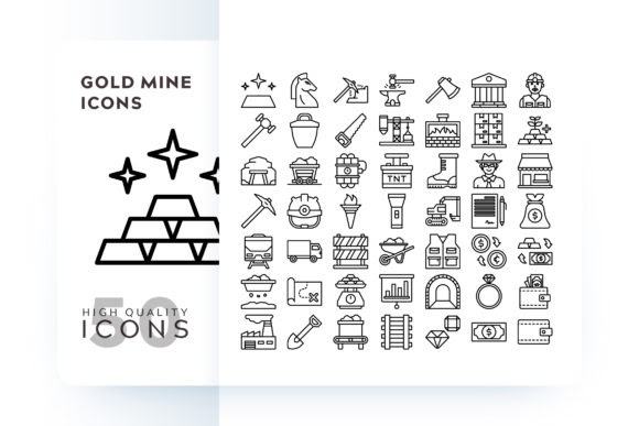Download Download Gold Mine Icon for Cricut, Silhouette and Other Machine