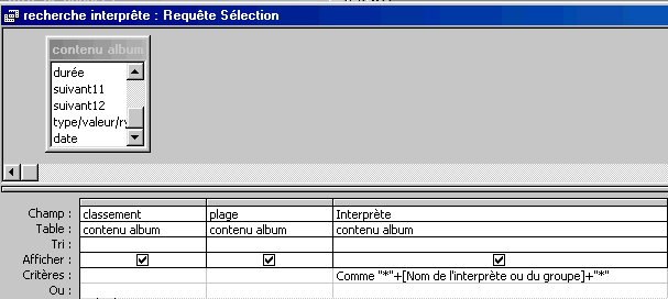 Tutorial Access La Requete