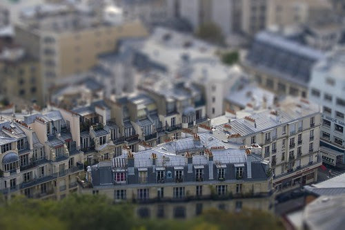 tilt shift Paris