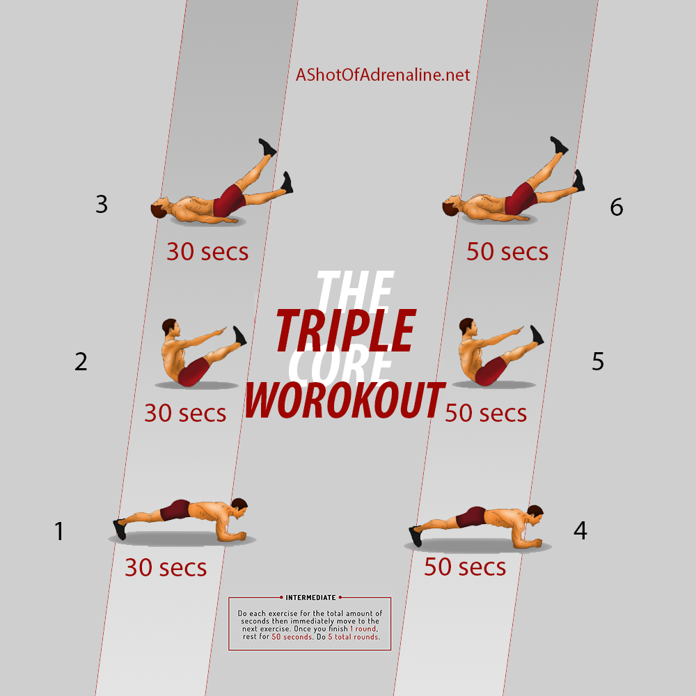 triple core workout
