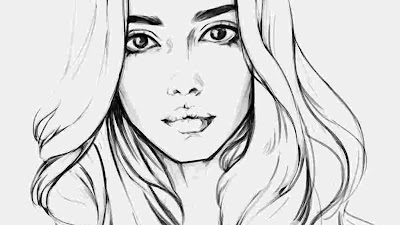 Pretty Lady Coloring Pages