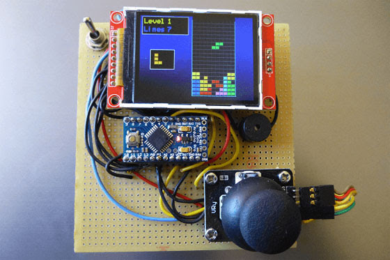 Juego TETRIS con Arduino y pantalla LCD color