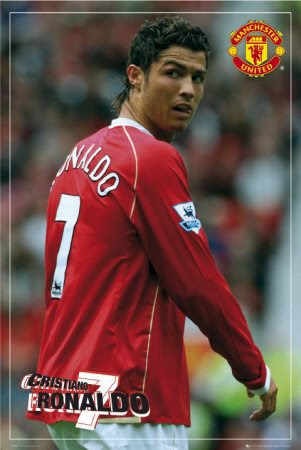 Manchester United Ronaldo Sports Poster