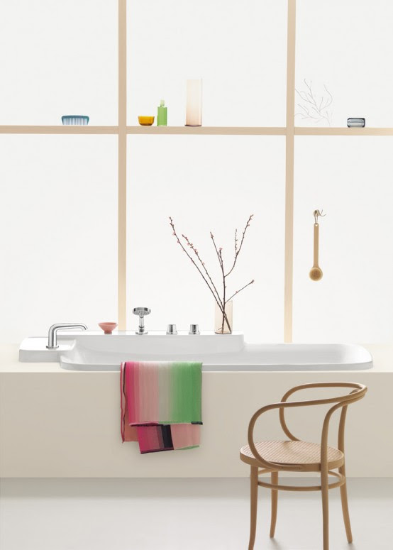 axor, bathroom furniture, bathroom line, bathroom sanity ware,  elegant sanitary ware, ronan and erwan bouroullec, bathroom appliances