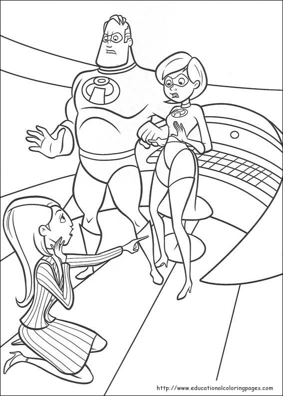 The Incredibles Coloring Pages Educational Fun Kids