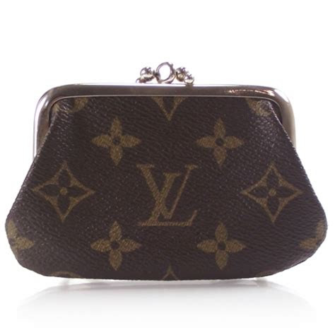 louis vuitton vintage kiss lock coin purse