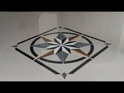 Terbaik Pemasangan Granit Teras Motif Kompas Dan Meja Dapur Granite Kitchen set, paling baru!