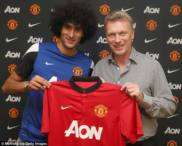 Nerves: Marouane Fellaini says he was nervous that a deal to join Manchester United wouldn't happen