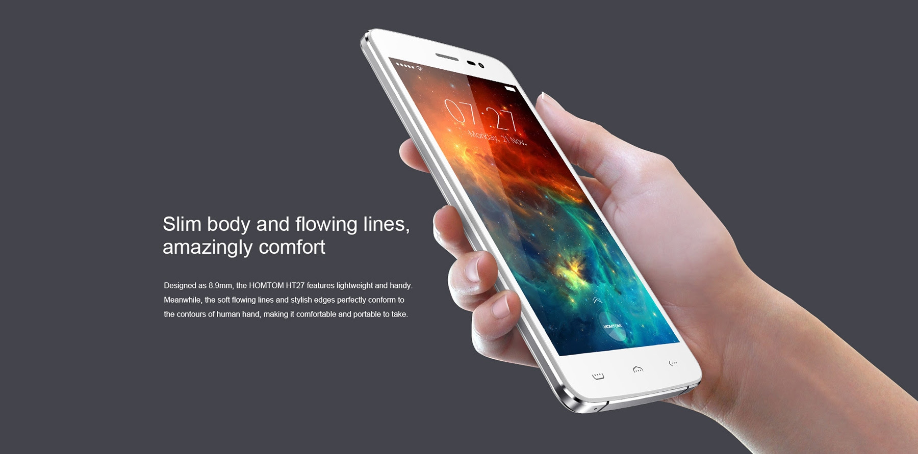 HOMTOM HT27 3G Phablet - Price - 74.96 Euro | Racer.lt